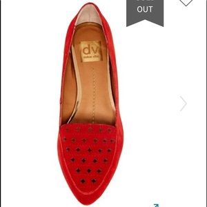 DV by Dolce Vita Red Suede Lake Flats Size 10